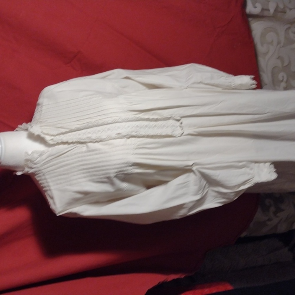 Antique Victorian Nightie Vtg c. 1890 - Picture 4 of 10